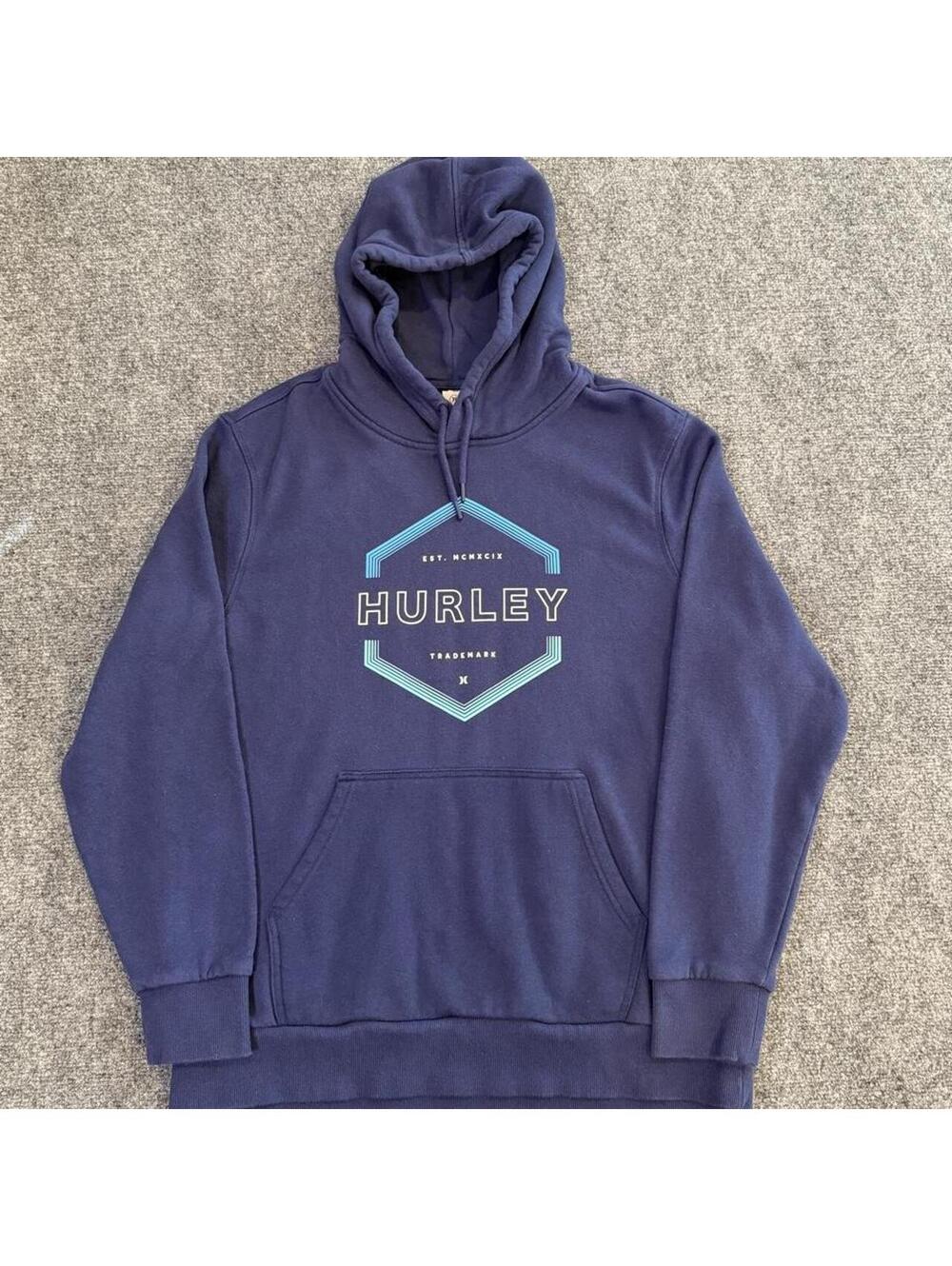 Hurley blue hoodie sweatshirt men’s large
